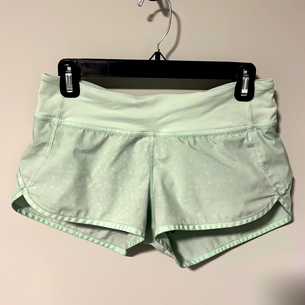 Lululemon Hottie Hot Shorts Mint Polka Dot
